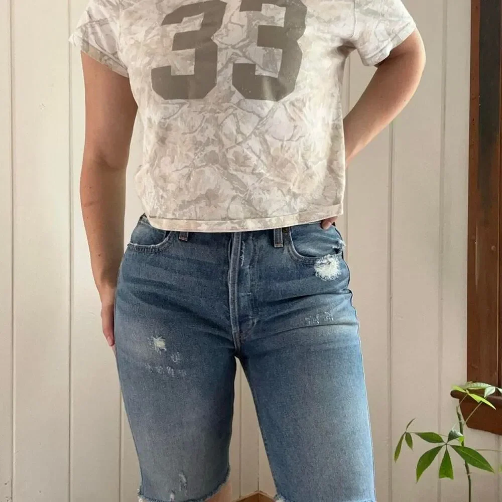 Re/Done Bermuda Denim Shorts